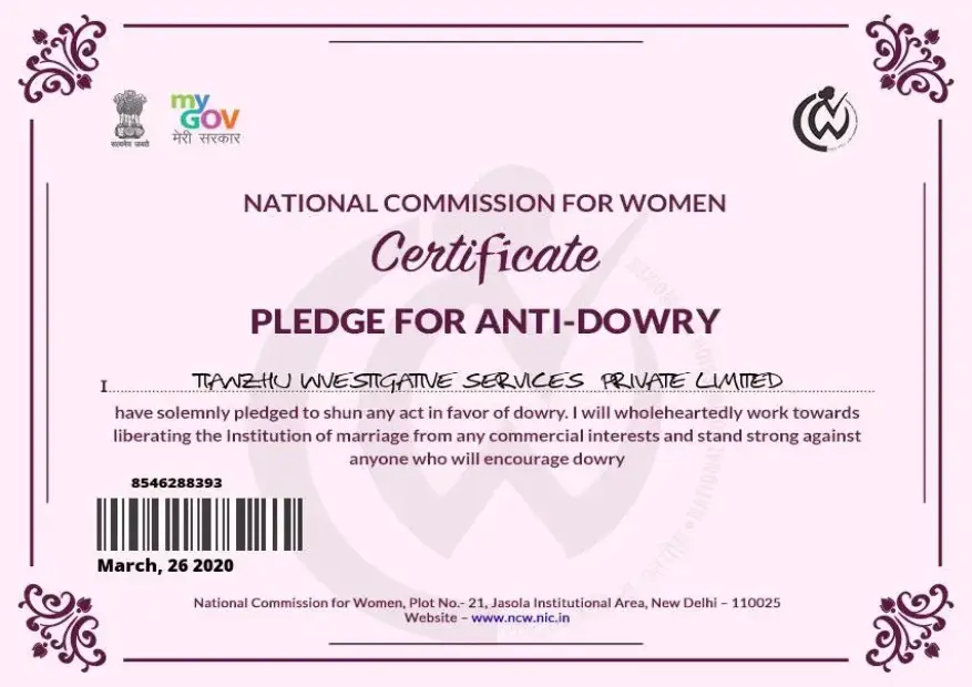 TIANZHU-ANTI-DOWRY-PLEDGE